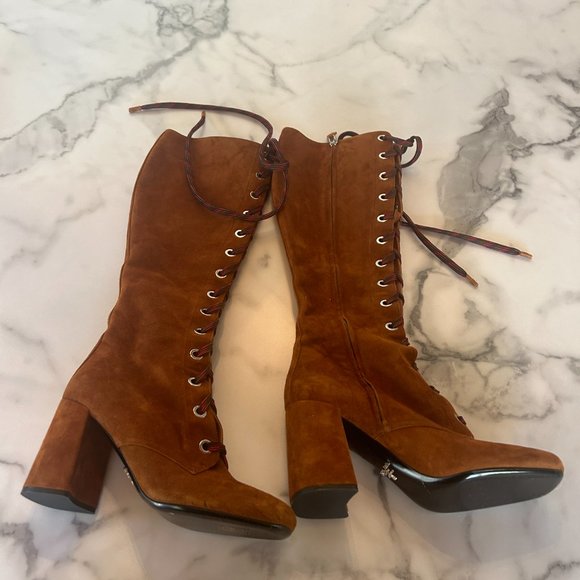 NWOT Suede Prada Boots - Picture 2 of 4